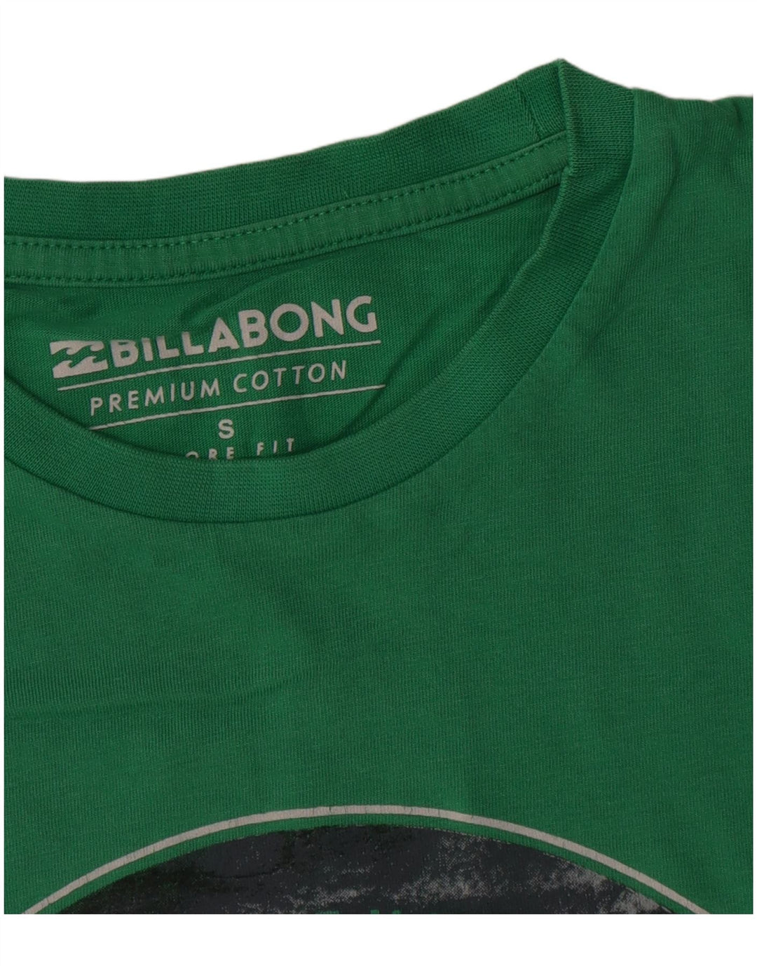 Billabong Mens Graphic T-Shirt Top Small Green Cotton