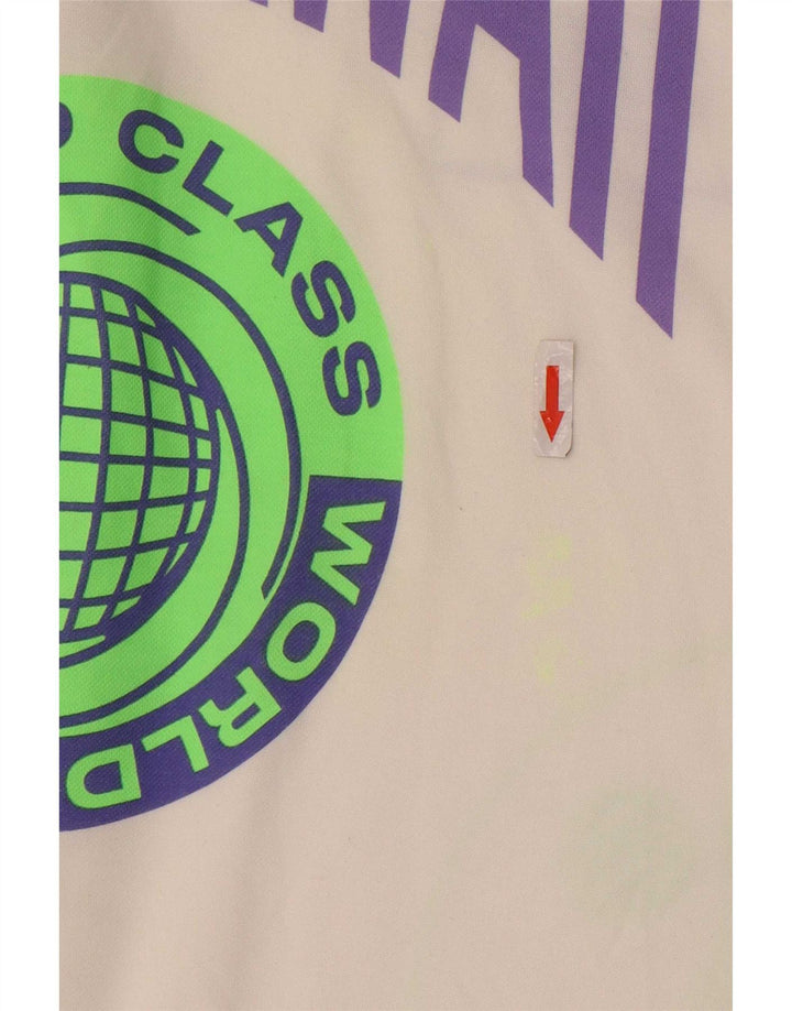 Zara Mens Graphic Short Sleeve Shirt Small White