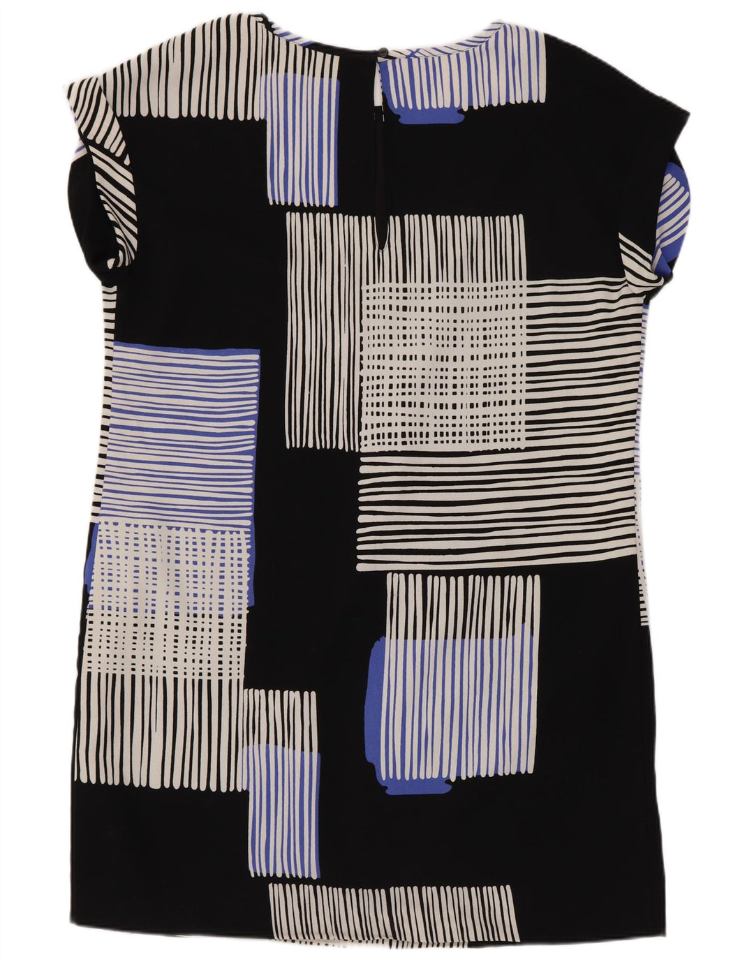 Next Womens Shift Dress UK 14 Large Black Geometric Polyester
