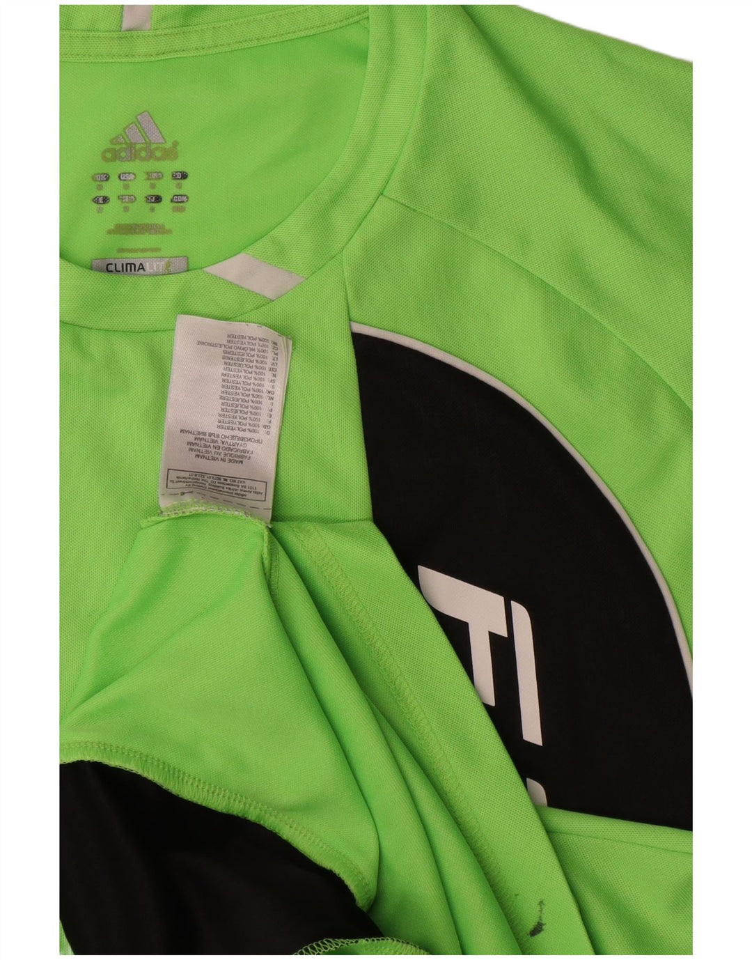 Adidas Mens F50 Graphic T-Shirt Top Medium Green Colourblock Polyester