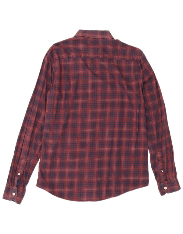 Crew Clothing Mens Slim Fit Shirt Small Purple Check Cotton