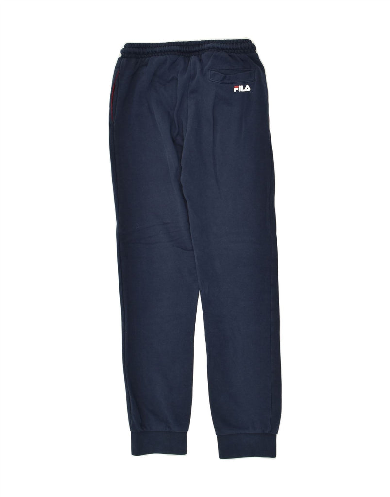FILA Boys Tracksuit Trousers Joggers 13-14 Years Navy Blue Cotton | Vintage Fila | Thrift | Second-Hand Fila | Used Clothing | Messina Hembry 