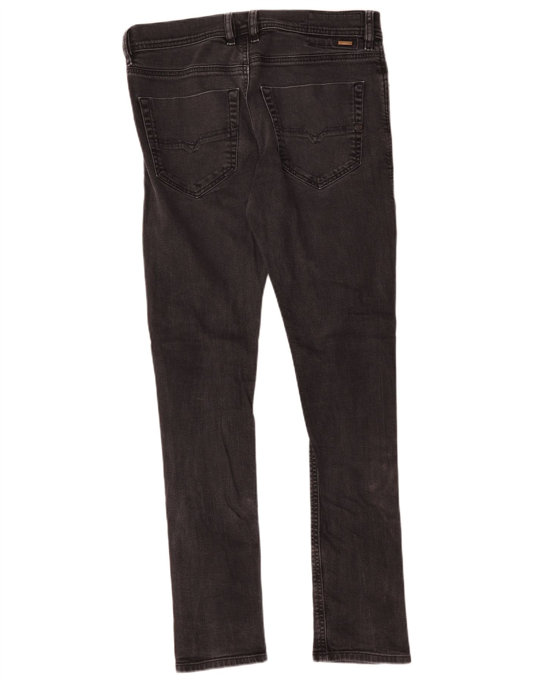 Diesel Mens Carrot Slim Jeans W30 L32 Black Cotton