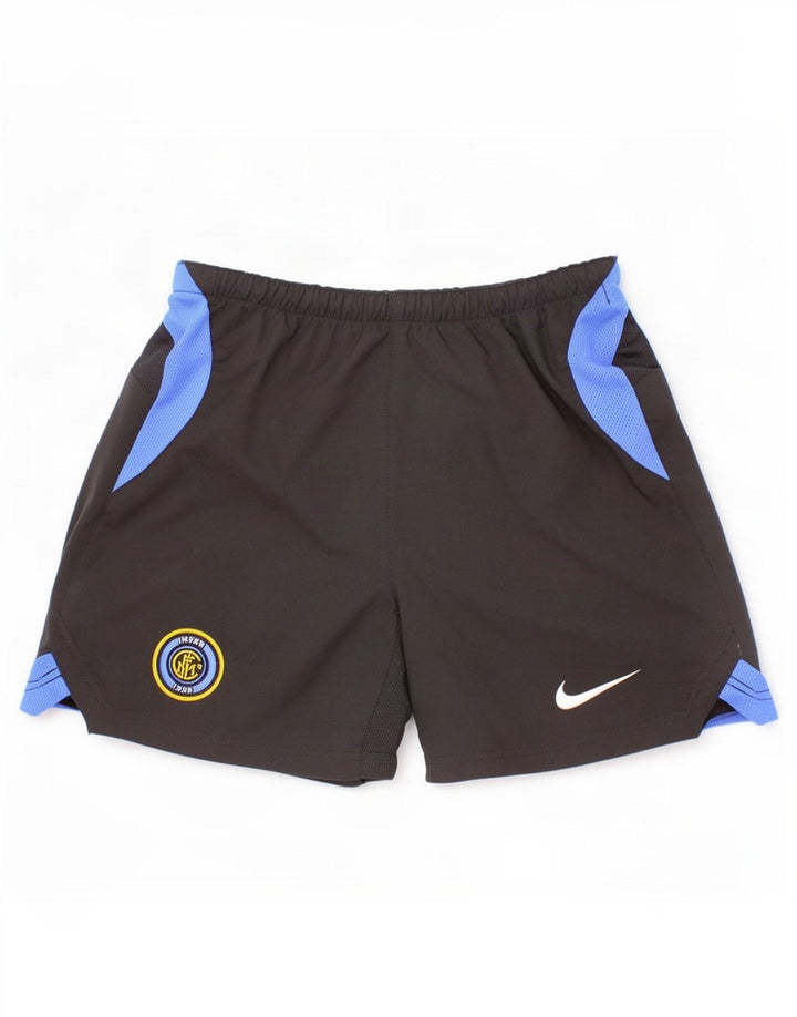 Nike Boys Inter Milan Sport Shorts 10-11 Years Medium Black Colourblock