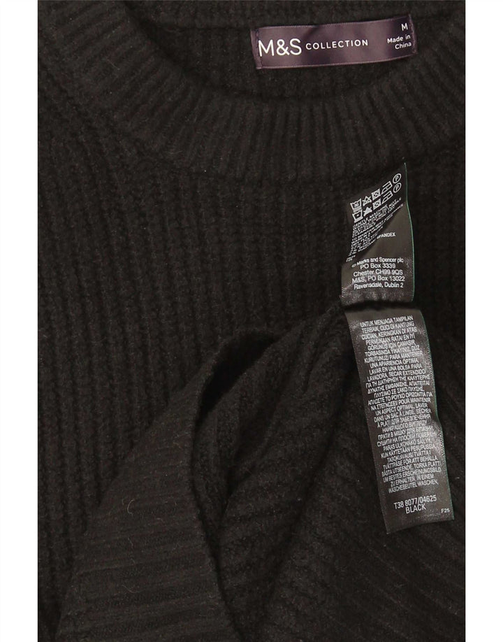 Marks & Spencer Mens Vest Tank Top Medium Black Polyester
