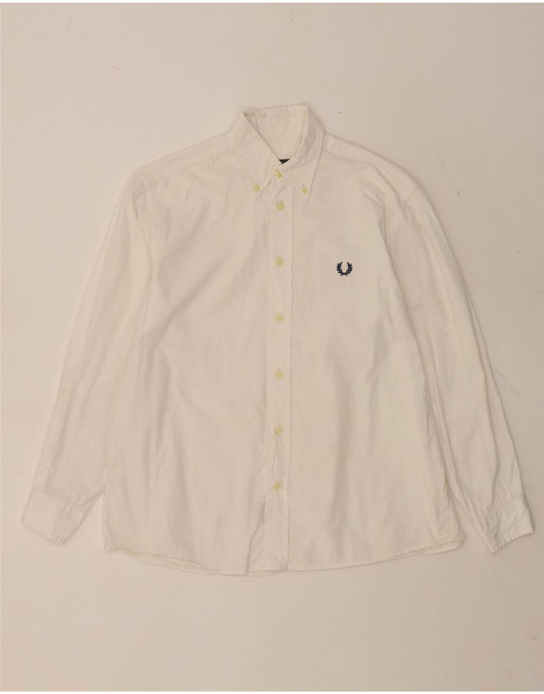 Fred Perry Boys Shirt 11-12 Years White Cotton