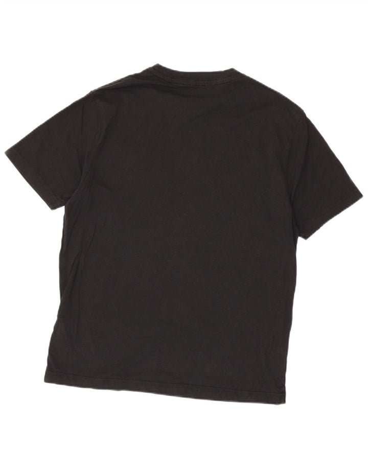 Champion Mens T-Shirt Top Medium Black Cotton
