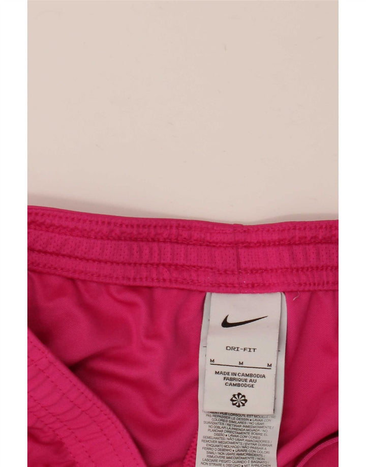 Nike Womens Sport Shorts UK 14 Medium Pink Colourblock Polyester