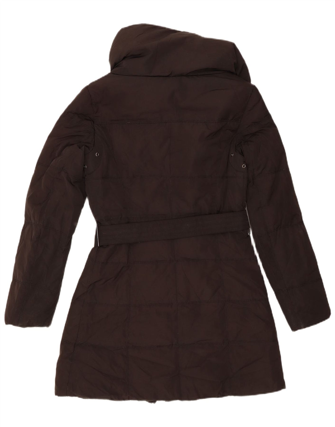 Zara Womens Padded Coat UK 12 Medium Black Polyester