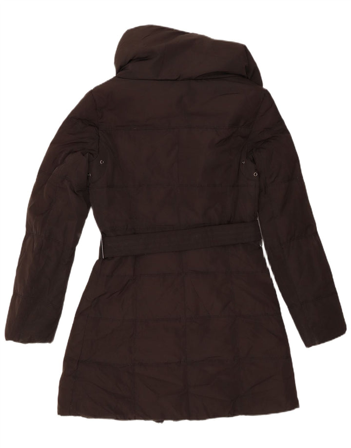 Zara Womens Padded Coat UK 12 Medium Black Polyester