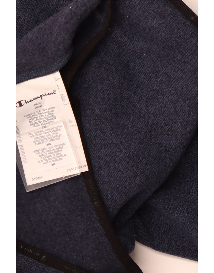 CHAMPION Mens Tracksuit Top Jacket 3XL Navy Blue Polyester