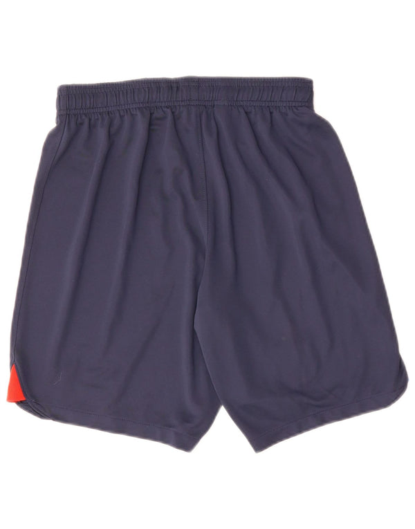 NIKE Mens Barcelona Slim Fit Sport Shorts Medium  Navy Blue Polyester