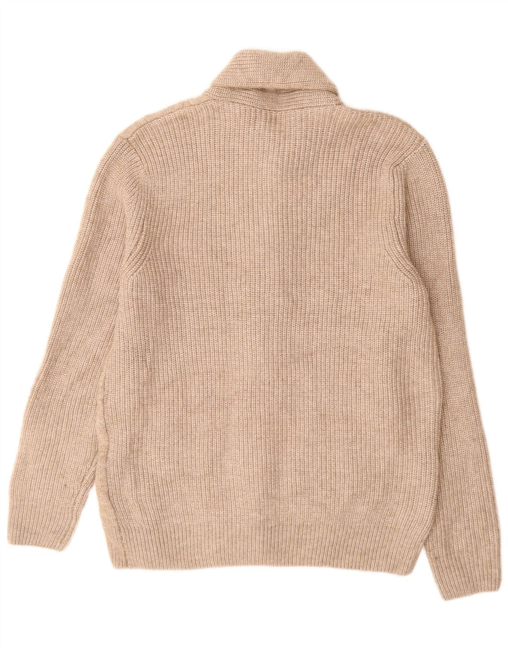 Marks & Spencer Mens Cardigan Sweater Large Beige Polyester