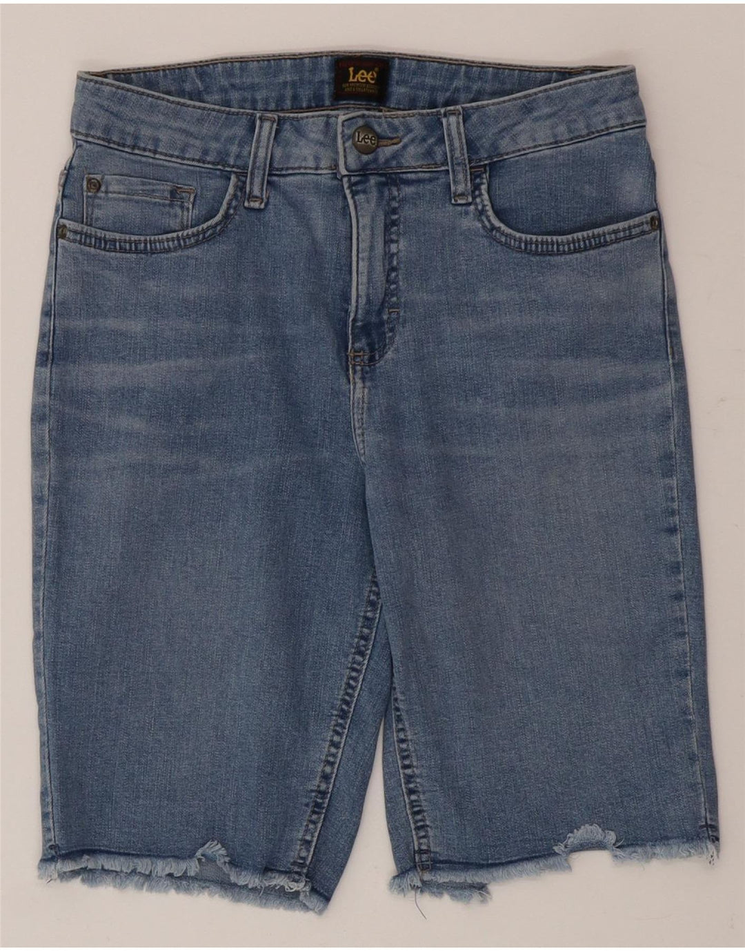 Lee Womens Denim Shorts US 6 Medium W28  Blue Cotton
