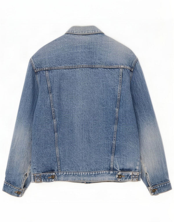 Vintage Mens Denim Jacket UK 38 Medium Blue Cotton