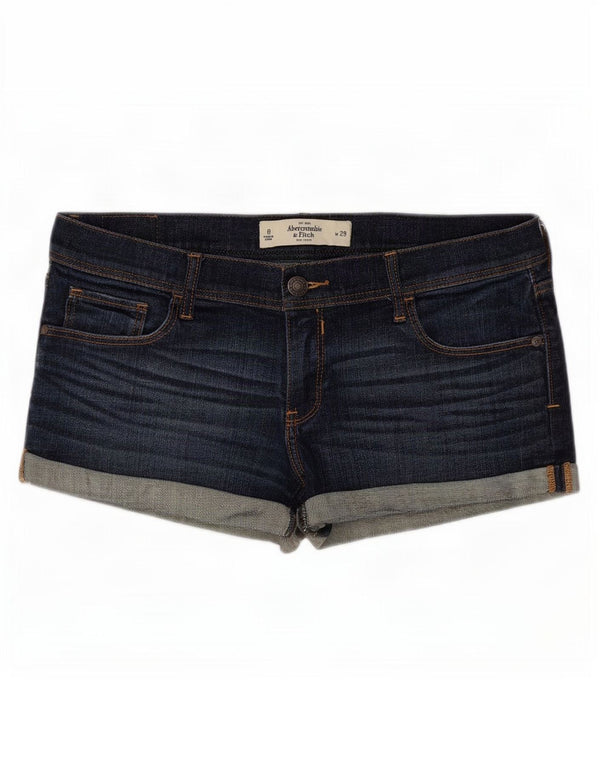 Abercrombie & Fitch Womens Denim Shorts US 8 Medium W29 Navy Blue