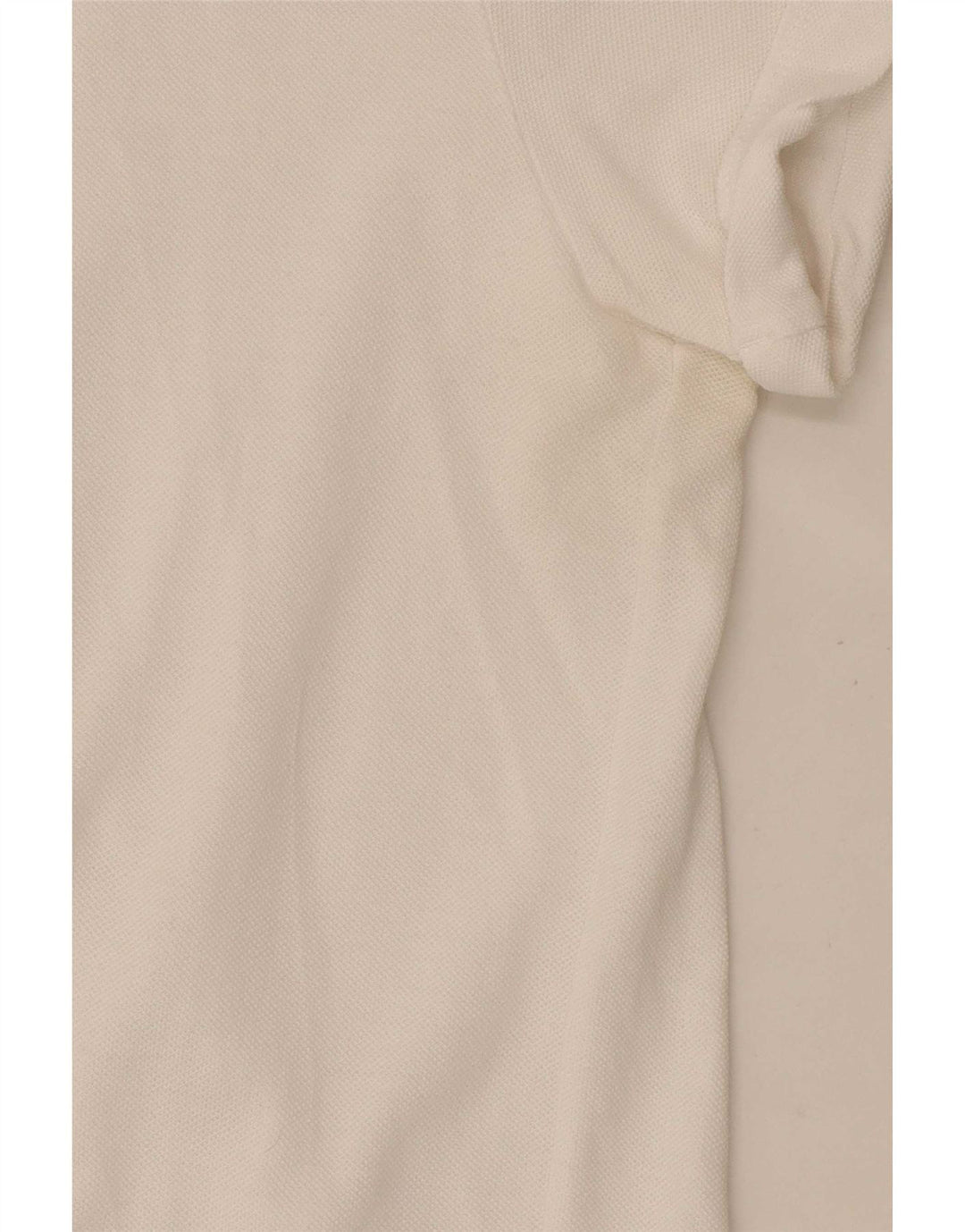 Kappa Womens Oversized Polo Shirt UK 10 Small White Striped Cotton