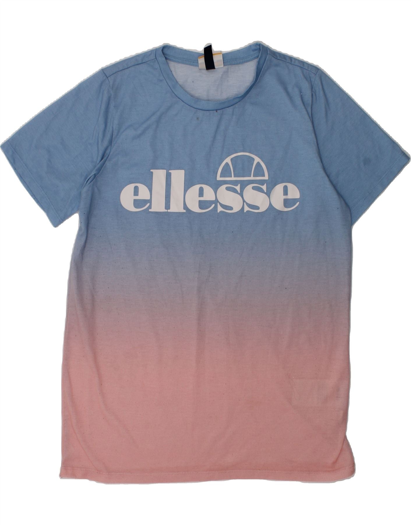 ELLESSE Boys Graphic T-Shirt Top 13-14 Years Blue Tie Dye