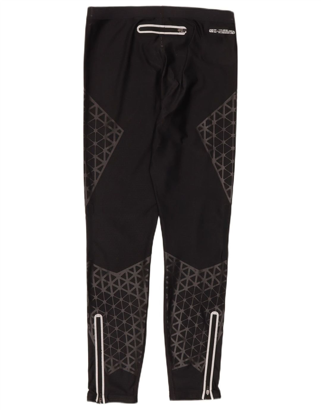 Nike Mens Dri Fit Leggings XL Black Geometric Polyester