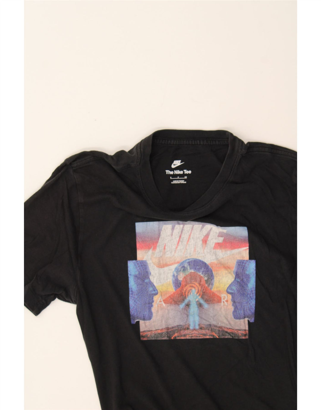 NIKE Mens Graphic T-Shirt Top Small Black Cotton Vintage Nike and Second-Hand Nike from Messina Hembry 