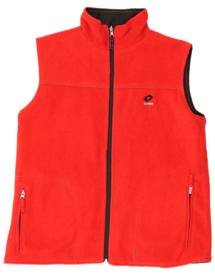 Lotto Mens Graphic Reversible Gilet UK 36 Small Black Polyester