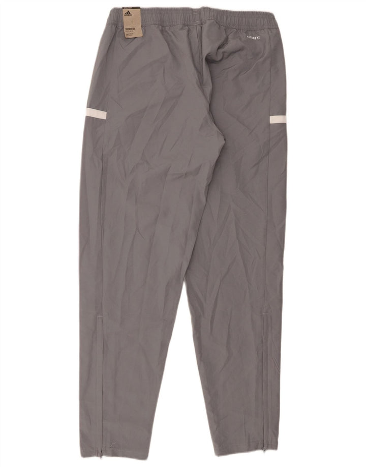 Adidas Womens Graphic Tracksuit Trousers UK 12/14 Medium Grey Polyester