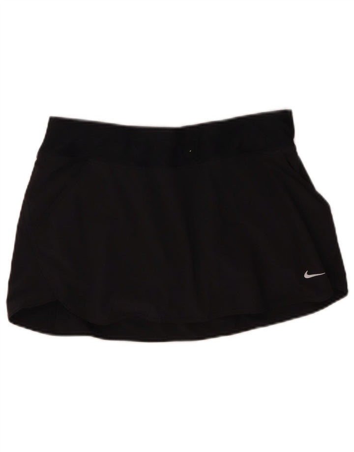 Nike Womens Dri Fit Skort UK 14 Medium  Black Polyester