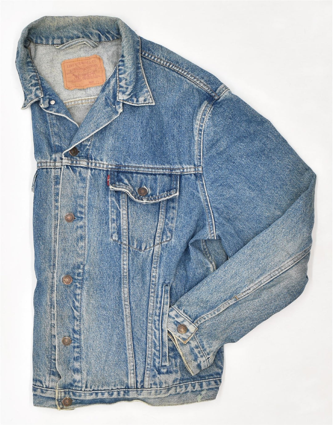 LEVI'S Mens Denim Jacket UK 42 XL Blue Cotton