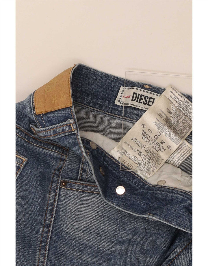 Diesel Womens Denim Shorts Small W26 Blue Cotton