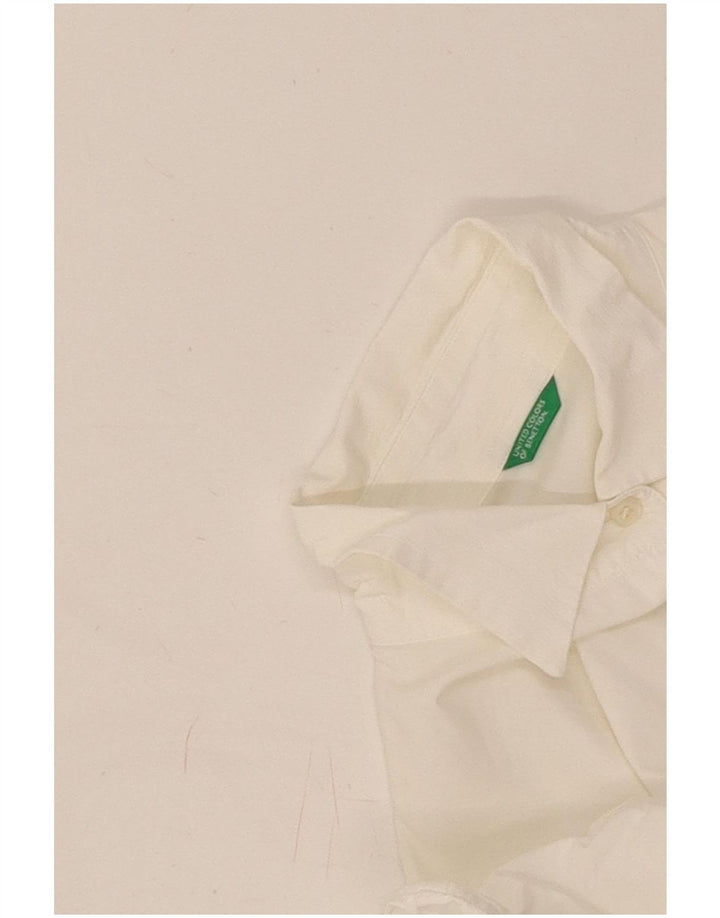 Benetton Womens Shirt UK 16 Large White
