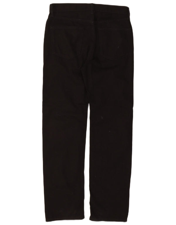 Marks & Spencer Mens Regular Fit Straight Jeans W32 L31 Black Cotton