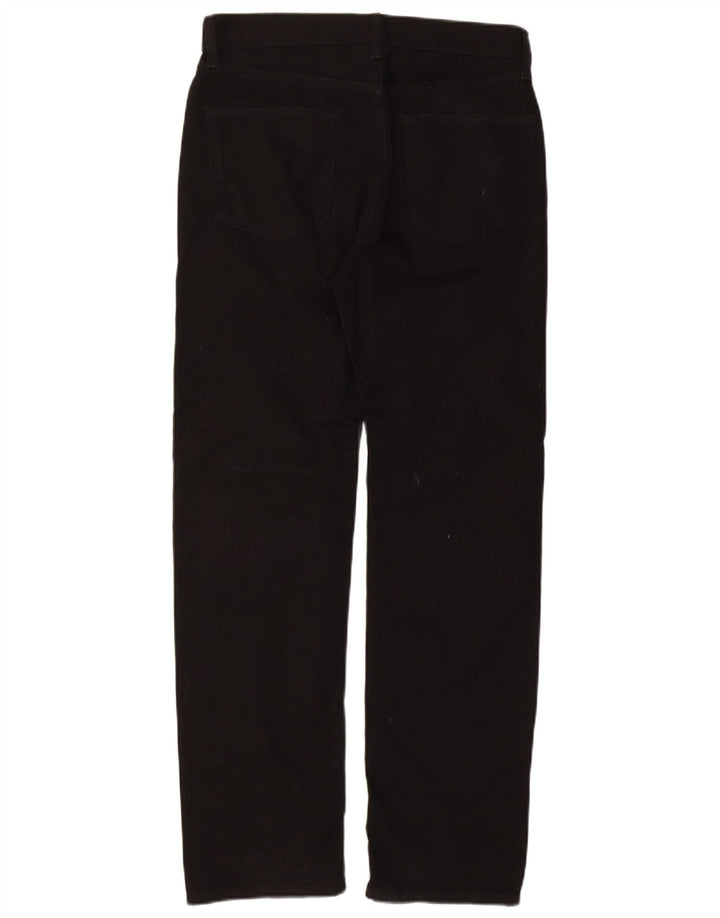 Marks & Spencer Mens Regular Fit Straight Jeans W32 L31 Black Cotton