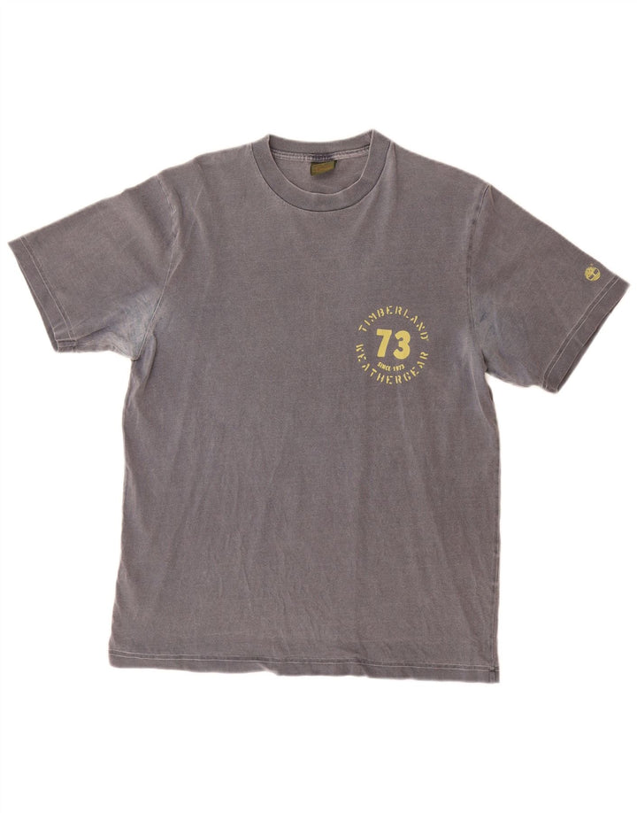 Timberland Mens T-Shirt Top Medium Grey Cotton