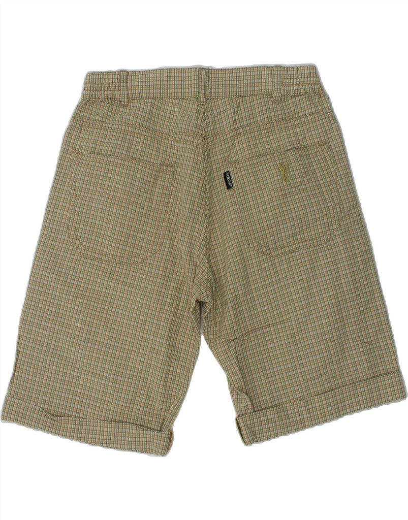 JECKERSON Boys Casual Shorts 5-6 Years W24 Beige Check Cotton | Vintage Jeckerson | Thrift | Second-Hand Jeckerson | Used Clothing | Messina Hembry 