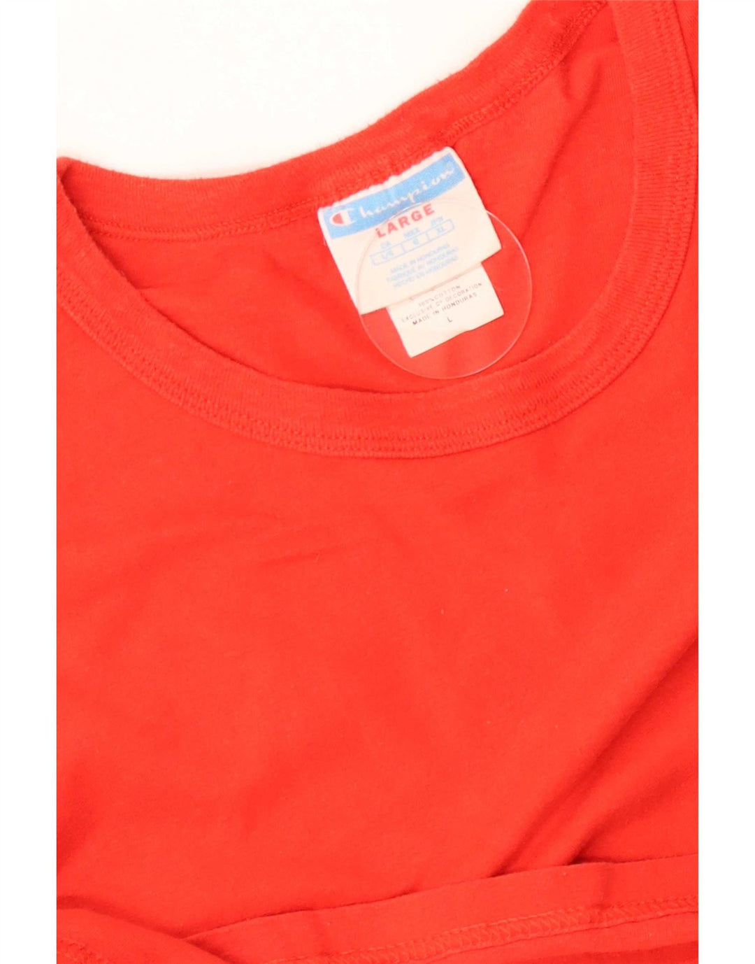 Champion Mens T-Shirt Top Large Red Cotton