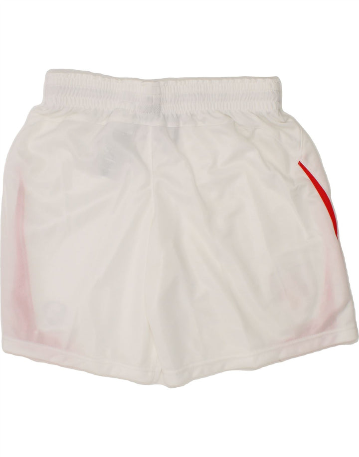 NIKE Boys Switzerland Graphic Sport Shorts 10-11 Years Medium White Vintage Nike and Second-Hand Nike from Messina Hembry 