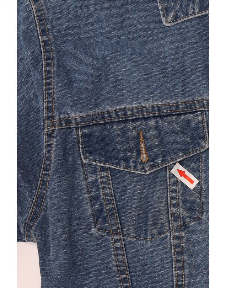 Vintage Womens Denim Jacket UK 14 Large Navy Blue