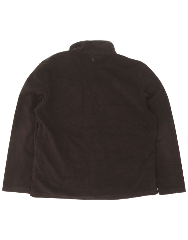 Mountain Warehouse Mens Fleece Jacket UK 44 2XL Black Polyester