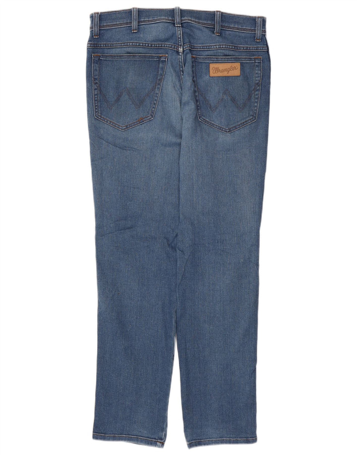 WRANGLER Mens Texas Tapered Jeans W32 L32  Blue Cotton