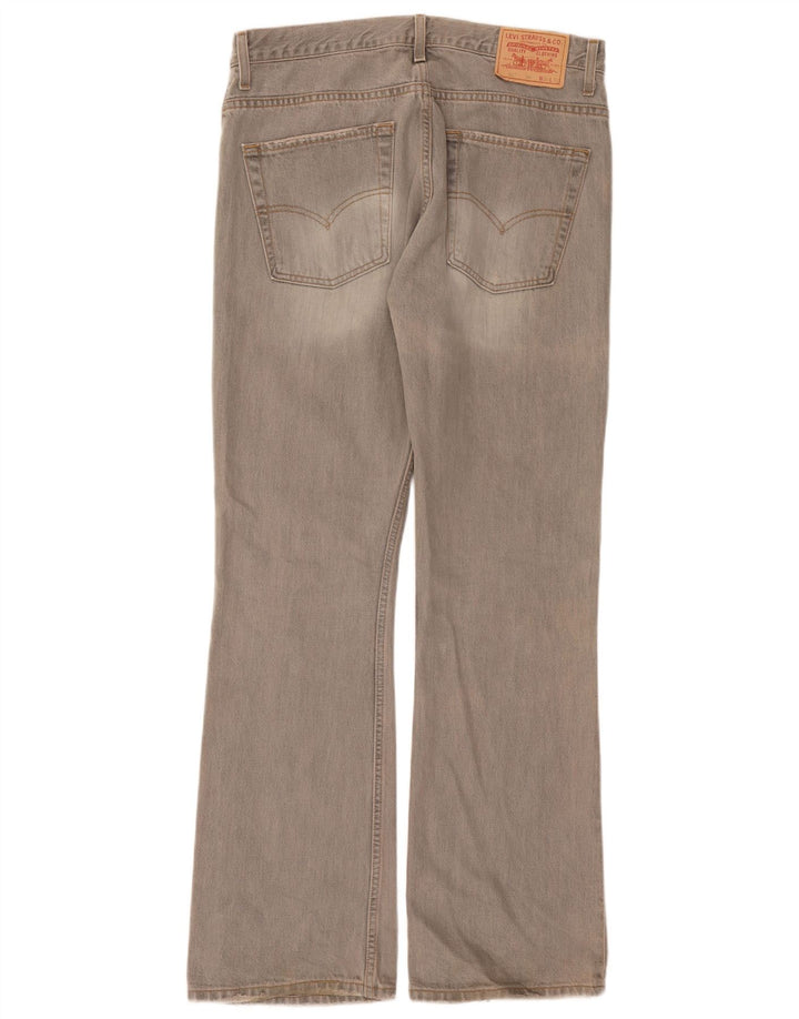 Levi's Mens 507 Bootcut Jeans W34 L32 Grey Cotton