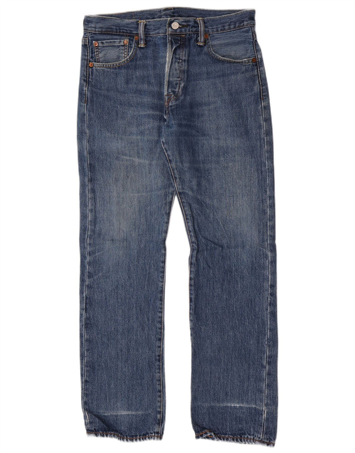 Levi's Mens Straight Jeans W30 L30 Blue Cotton