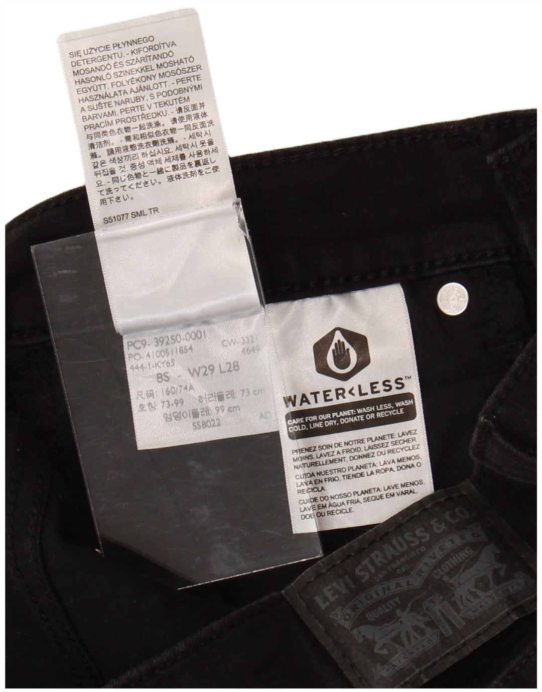 LEVI'S Womens Classics Denim Shorts W29 Medium  Black Cotton