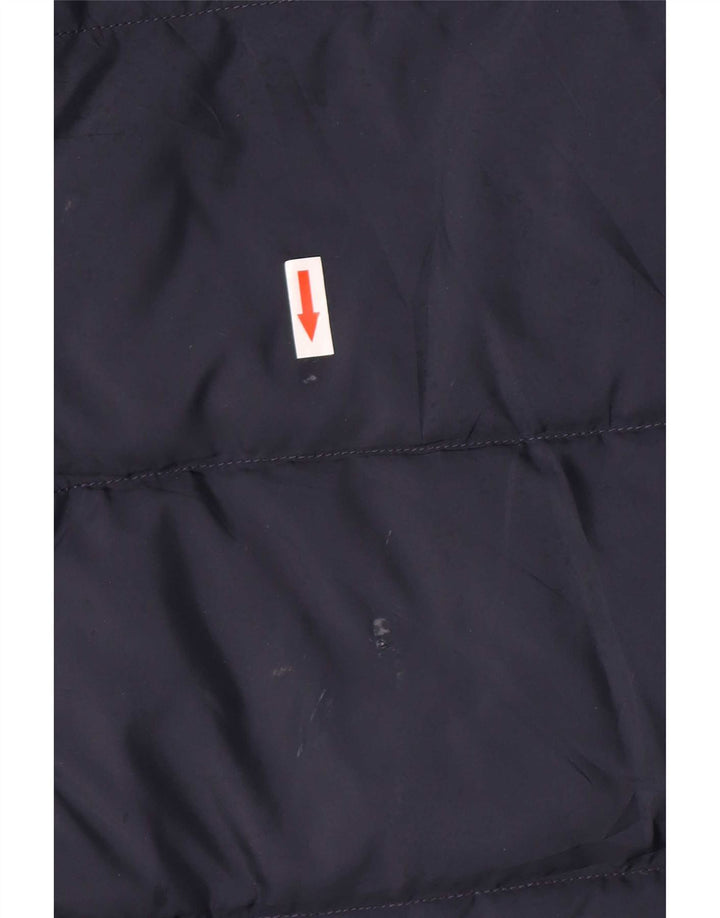 Tommy Hilfiger Womens Padded Jacket UK 16 Large Navy Blue Polyester