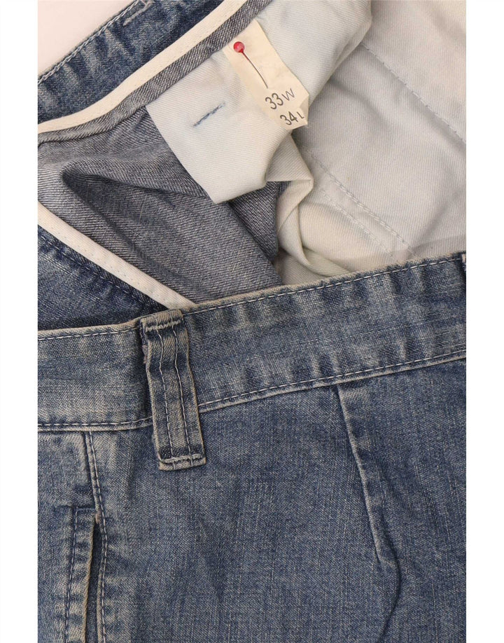 Vintage Womens Straight Jeans W33 L34 Blue