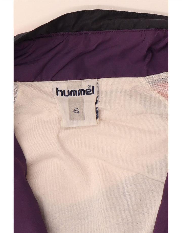 Hummel Mens Loose Fit Tracksuit Top Jacket Small Navy Blue Colourblock