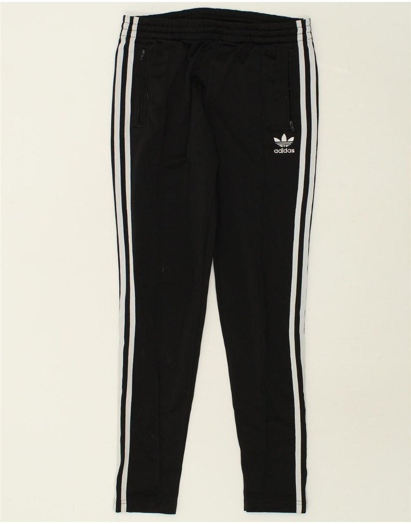 ADIDAS Womens Tracksuit Trousers EU 36 Small Black Polyester Vintage Adidas and Second-Hand Adidas from Messina Hembry 