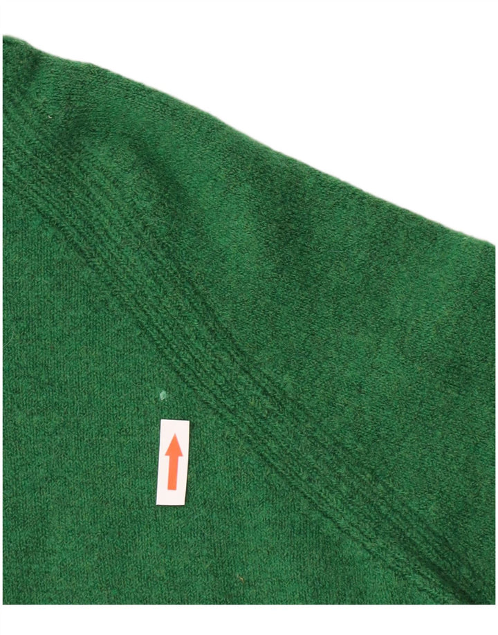 J. Crew Womens Oversized Roll Neck Jumper Sweater UK 10 Small Green Nylon