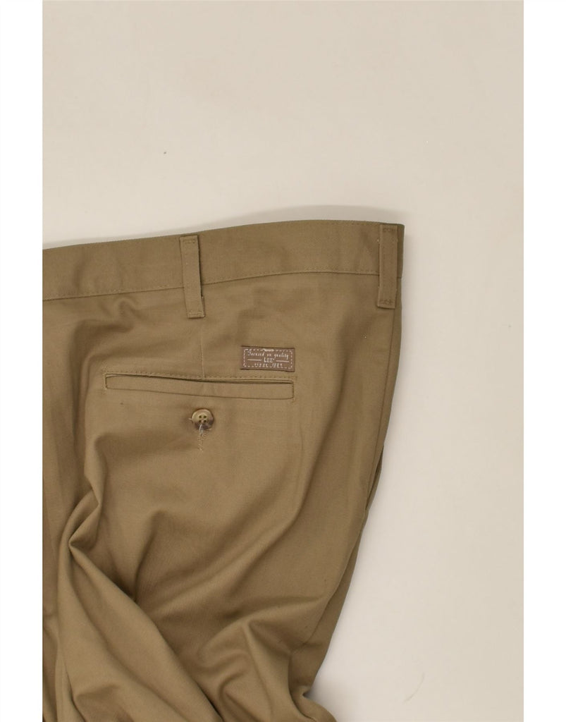 LEE Mens Slim Chino Trousers W42 L30 Beige Cotton | Vintage Lee | Thrift | Second-Hand Lee | Used Clothing | Messina Hembry 