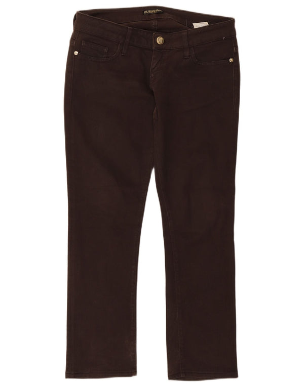 Guess Womens Slim Jeans W29 L27 Brown Cotton
