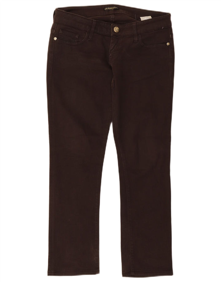 Guess Womens Slim Jeans W29 L27 Brown Cotton